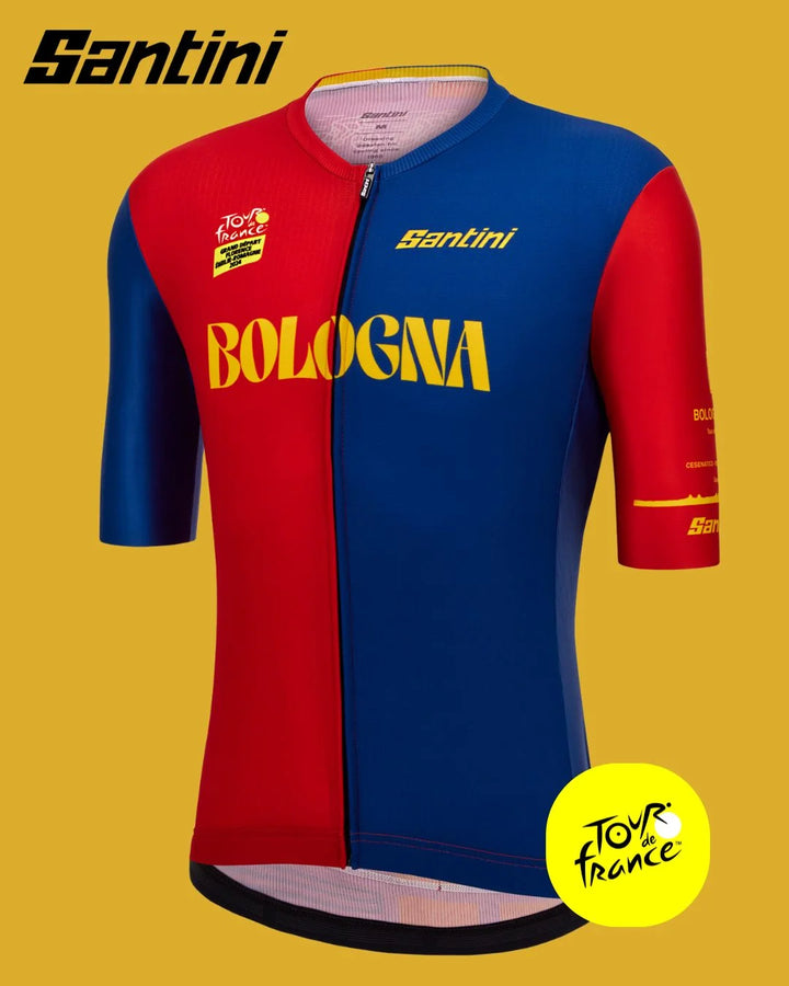 SANTINI Tour De France Bologna Men Cycling Jersey on triQUIP Sports