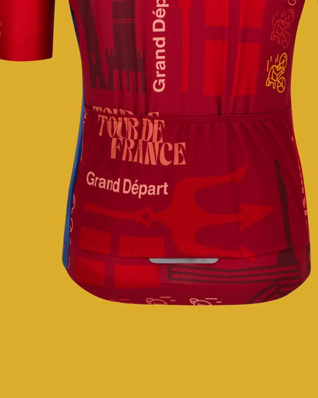 SANTINI Tour De France Bologna Men Cycling Jersey on triQUIP Sports
