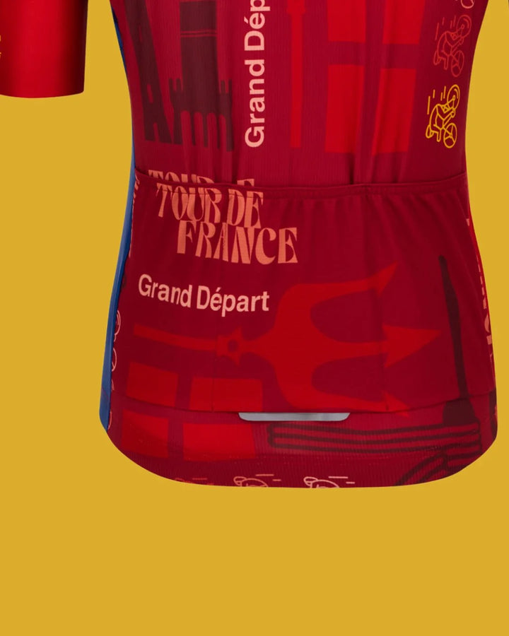 SANTINI Tour De France Bologna Men Cycling Jersey on triQUIP Sports