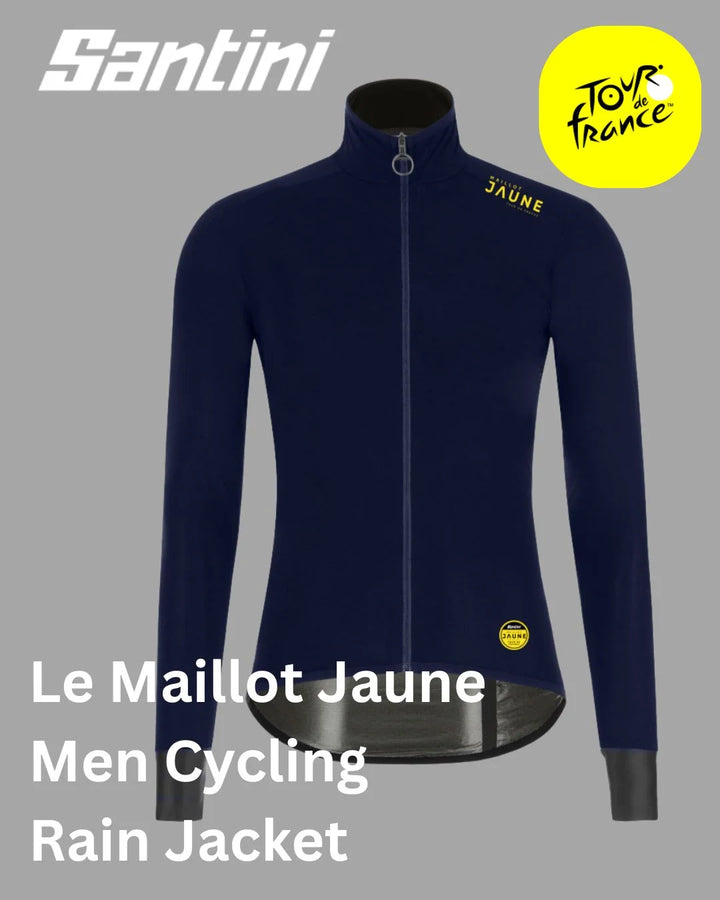 SANTINI Le Maillot Jaune Men Cycling Rain Jacket on triQUIP Sports
