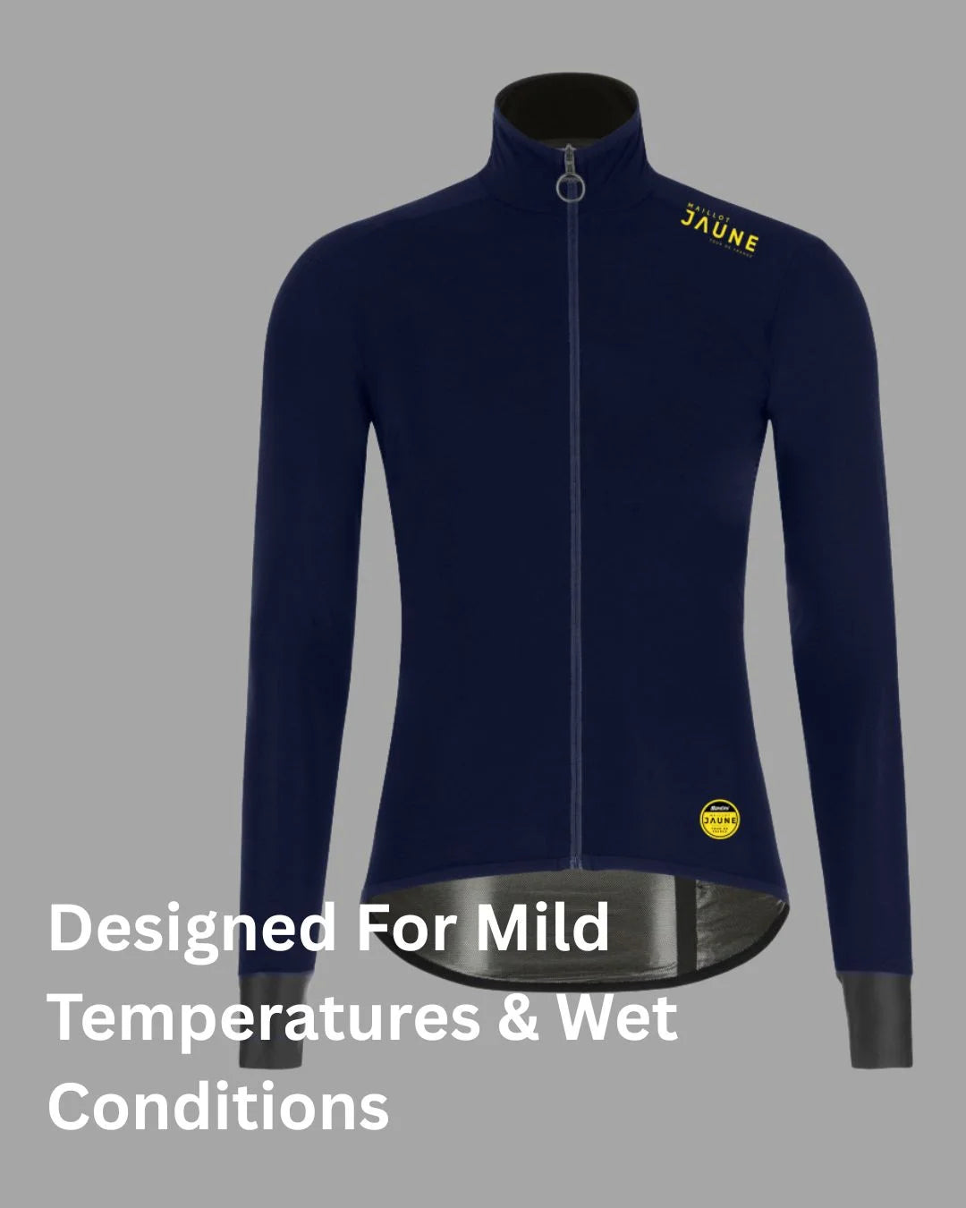 SANTINI Le Maillot Jaune Men Cycling Rain Jacket on triQUIP Sports