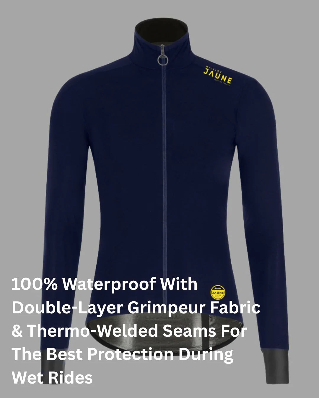 SANTINI Le Maillot Jaune Men Cycling Rain Jacket on triQUIP Sports