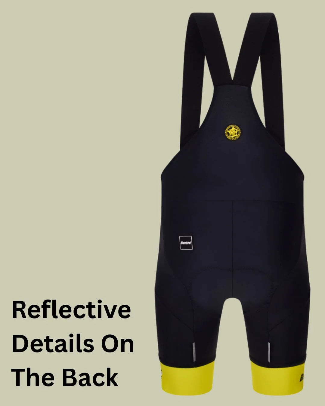 SANTINI Tour de France General Classification Leader Men Bib Shorts on triQUIP Sports