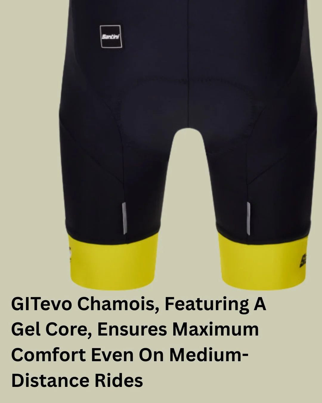 SANTINI Tour de France General Classification Leader Men Bib Shorts on triQUIP Sports