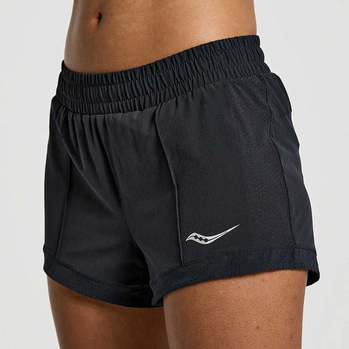 Saucony Outpace 3" Women Running Shorts on triQUIP Sports