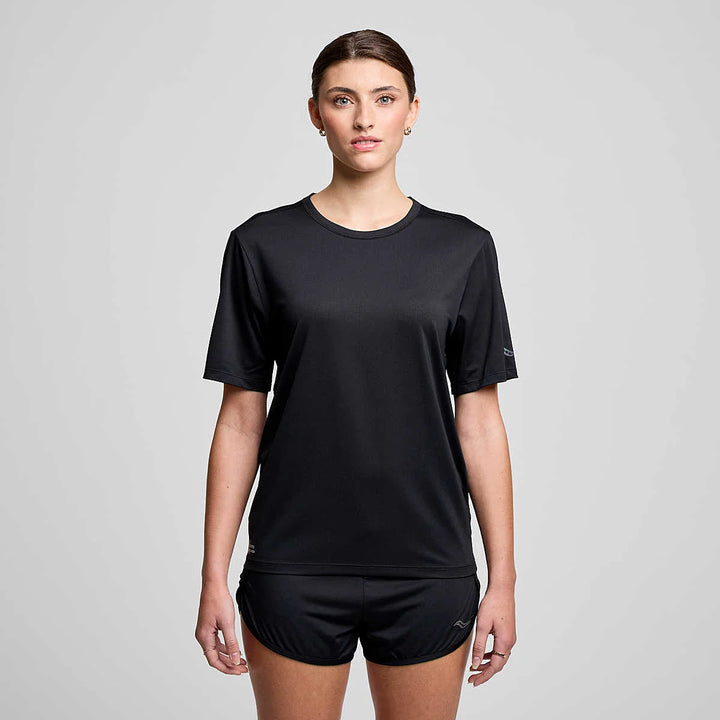 Saucony Stopwatch Short Sleeve Women Jersey on triQUIP Sports