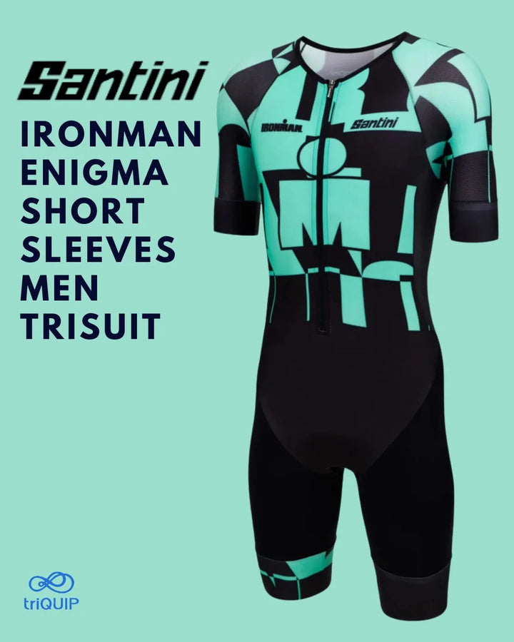 SANTINI Ironman Enigma Short Sleeves Men Trisuit on triQUIP Sports