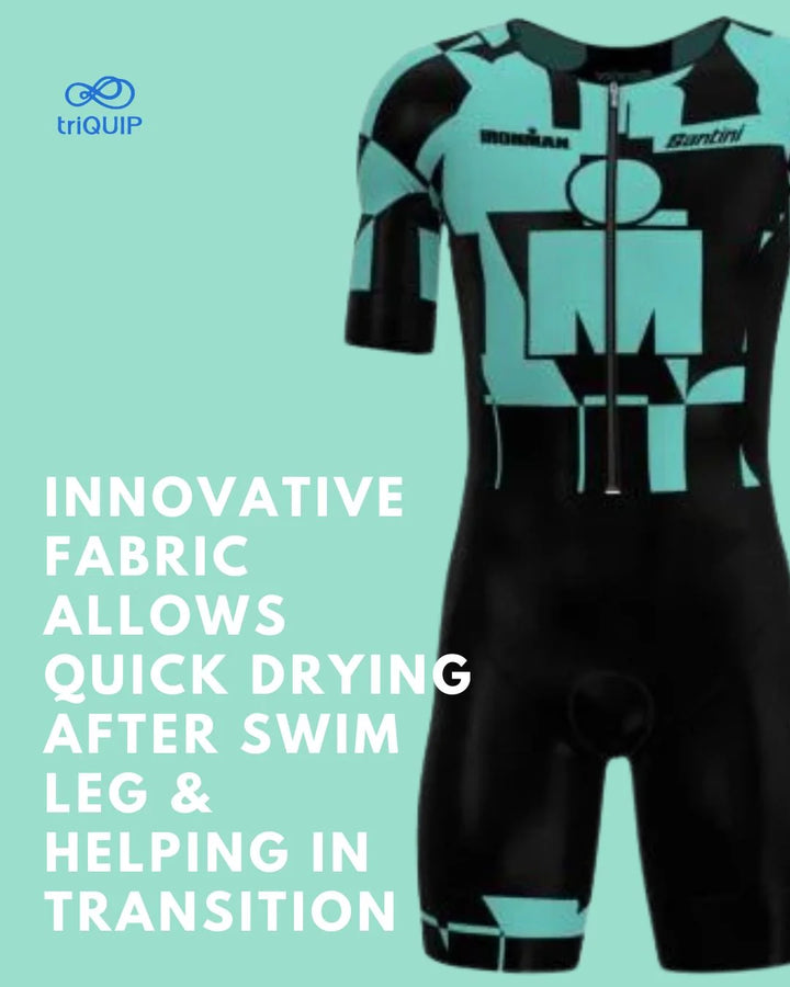 SANTINI Ironman Enigma Short Sleeves Men Trisuit on triQUIP Sports