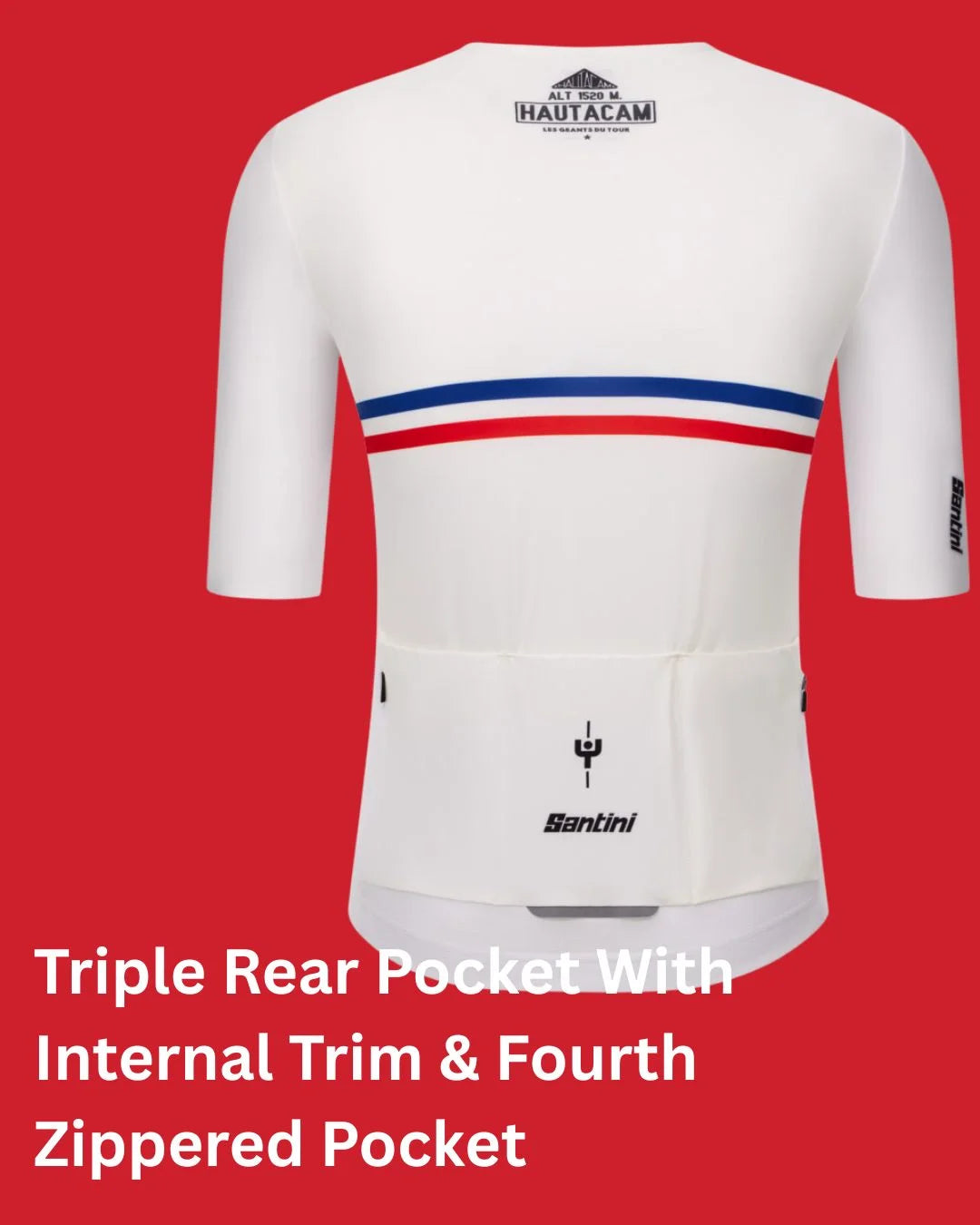 SANTINI Maillot Jaune Hautacam Unisex Cycling Jersey on triQUIP Sports