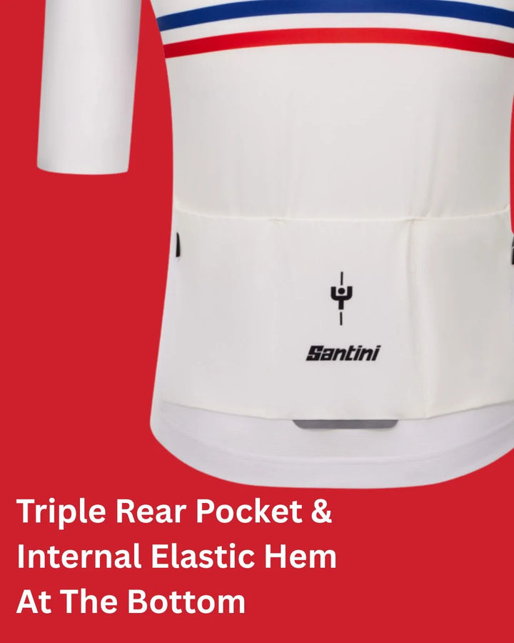 SANTINI Maillot Jaune Hautacam Unisex Cycling Jersey on triQUIP Sports