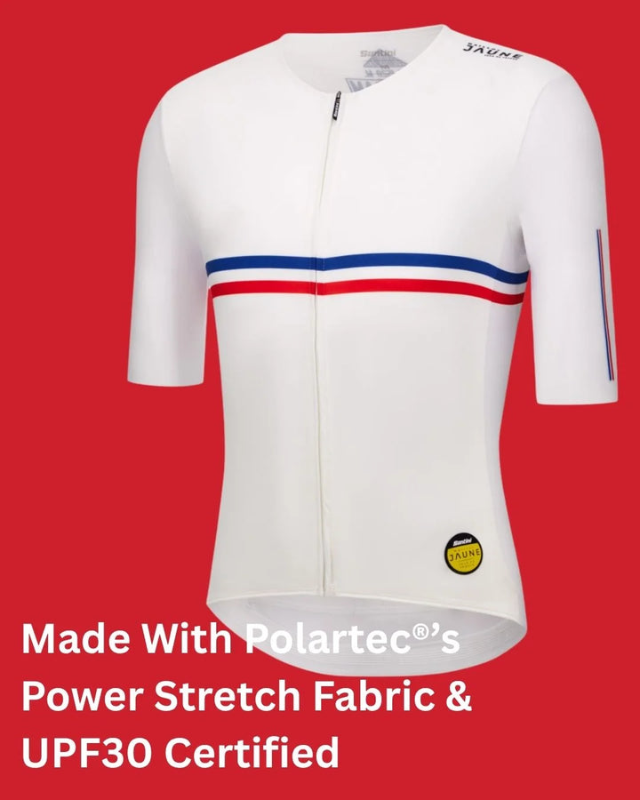 SANTINI Maillot Jaune Hautacam Unisex Cycling Jersey on triQUIP Sports