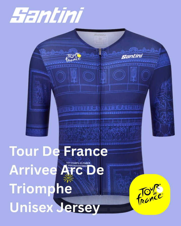 SANTINI Tour De France Arrivee Arc De Triomphe Unisex Jersey on triQUIP Sports