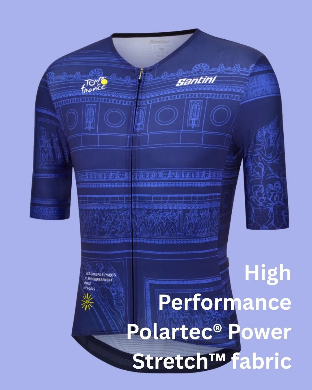 SANTINI Tour De France Arrivee Arc De Triomphe Unisex Jersey on triQUIP Sports