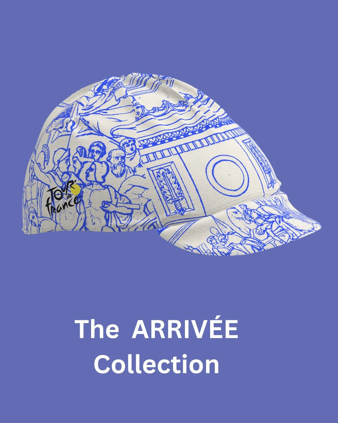 SANTINI Tour de France Arrivée Arc de Triomphe Cycling Cap on triQUIP Sports