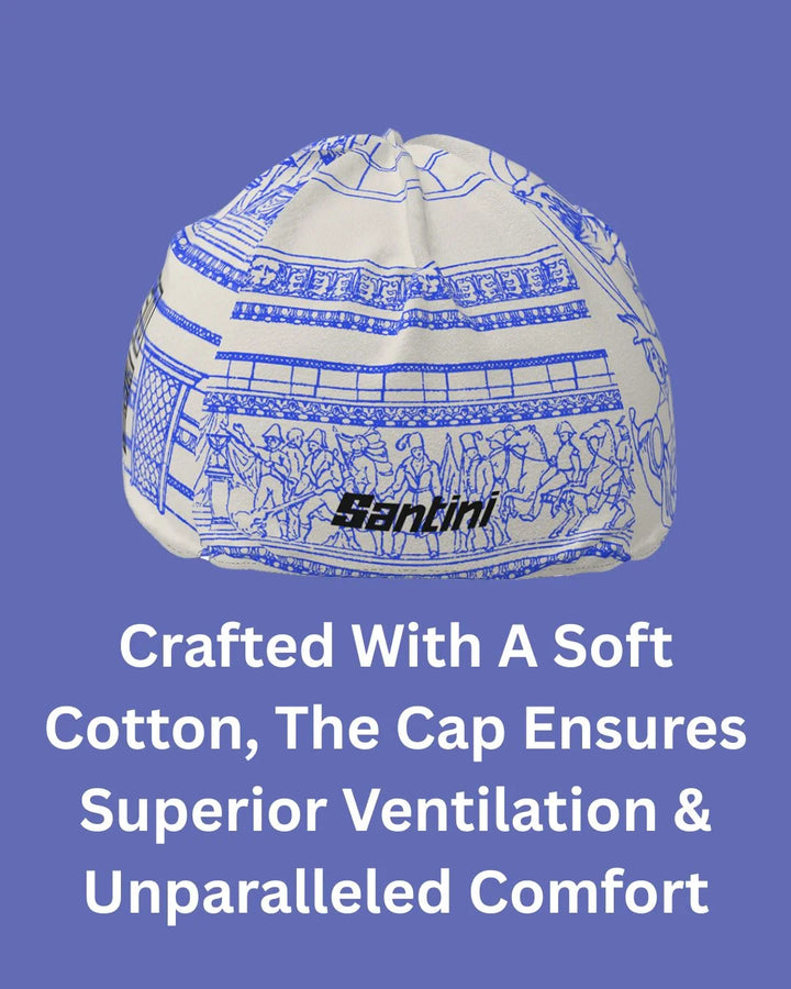 SANTINI Tour de France Arrivée Arc de Triomphe Cycling Cap on triQUIP Sports