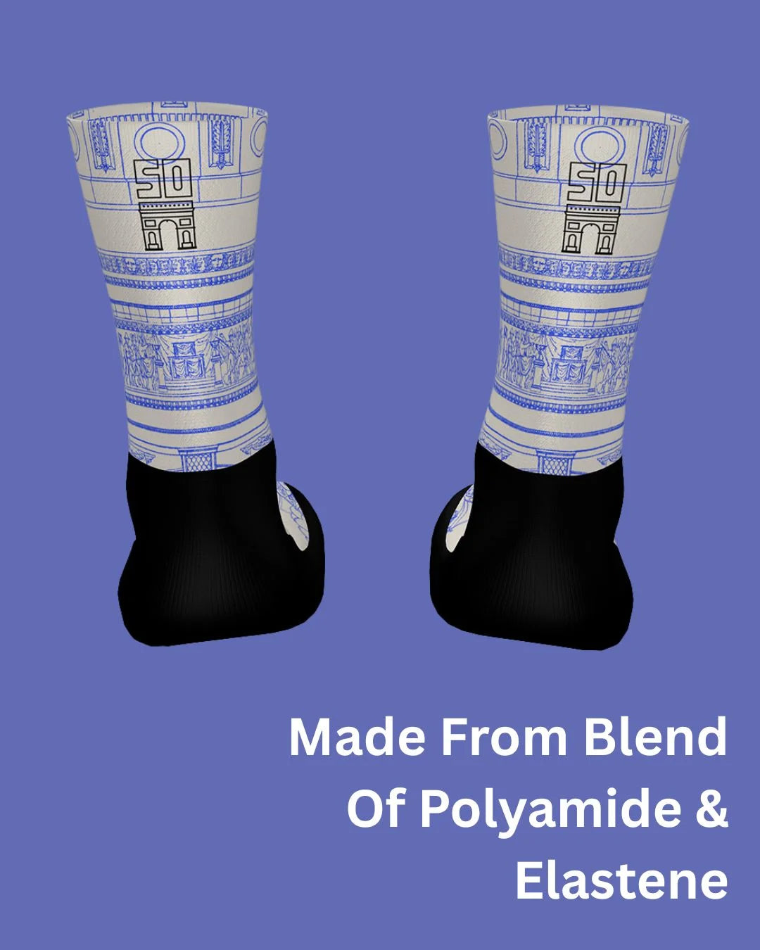 SANTINI Tour De France Arrivee Arc De Triomphe Socks on triQUIP Sports