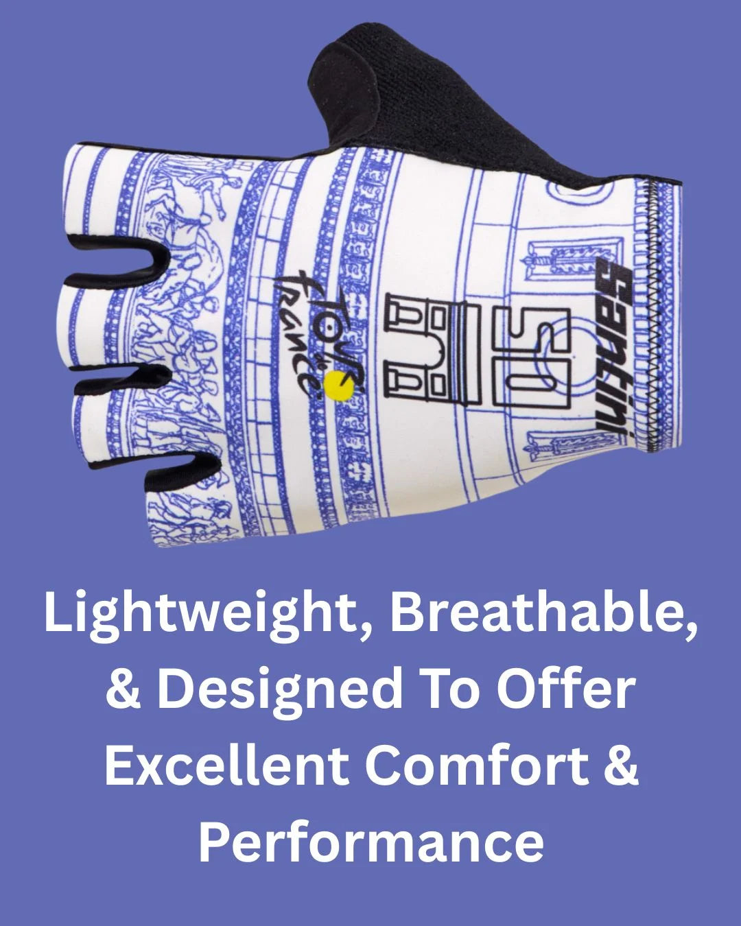 SANTINI Tour de France Arrivée Arc de Triomphe Cycling Gloves on triQUIP Sports