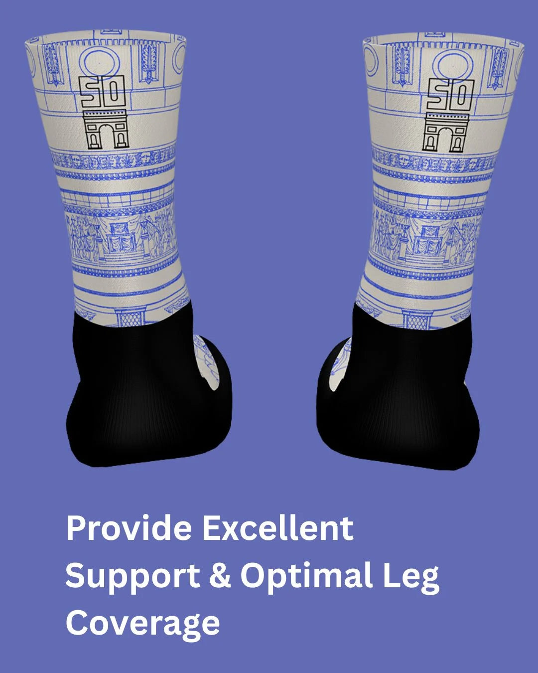 SANTINI Tour De France Arrivee Arc De Triomphe Socks on triQUIP Sports