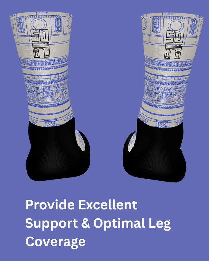 SANTINI Tour De France Arrivee Arc De Triomphe Socks on triQUIP Sports