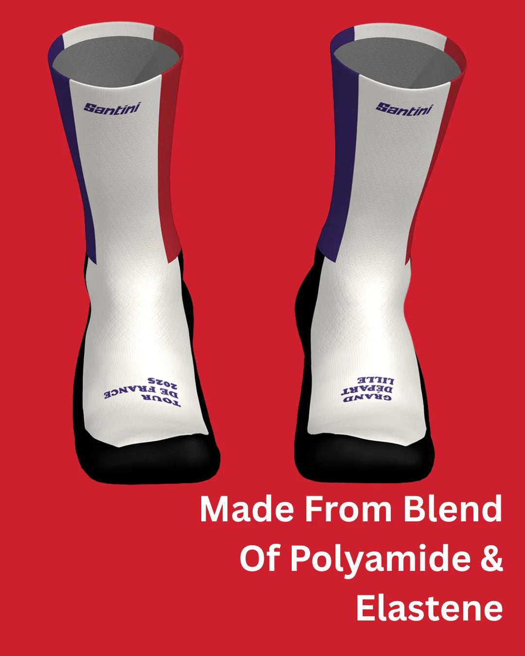 SANTINI Tour de France Grand Depart Lille Socks on triQUIP Sports