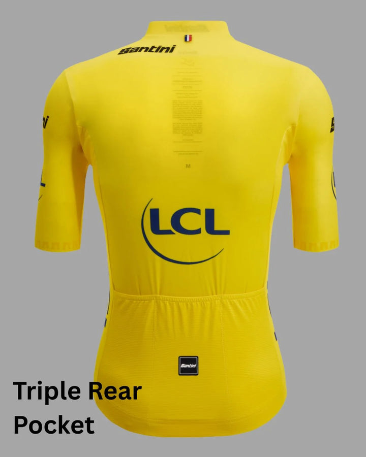 Santini Tour de France Leader General Classification Jersey - Maillot Jaune on triQUIP Sports