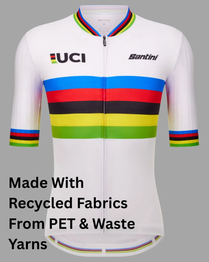 SANTINI Unisex UCI Official World Champion cycling jersey on triQUIP Sports