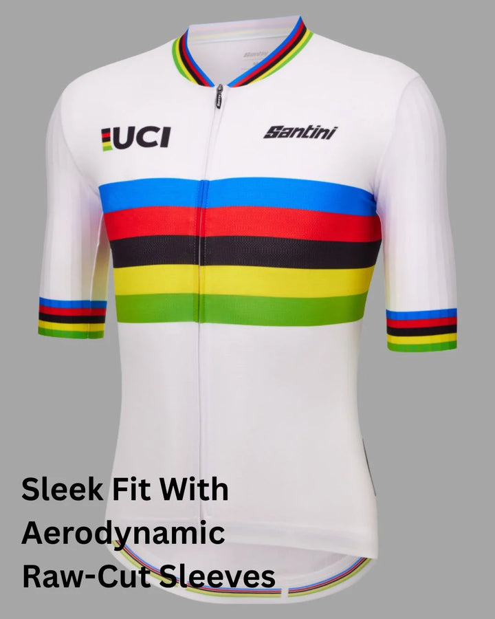 SANTINI Unisex UCI Official World Champion cycling jersey on triQUIP Sports