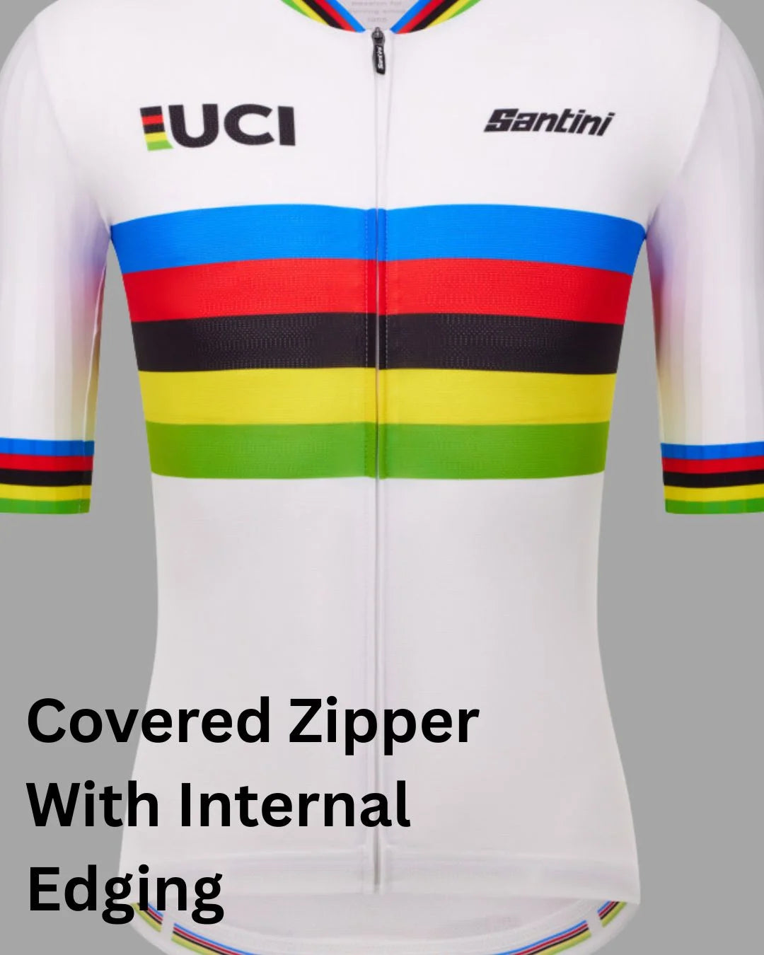 SANTINI Unisex UCI Official World Champion cycling jersey on triQUIP Sports
