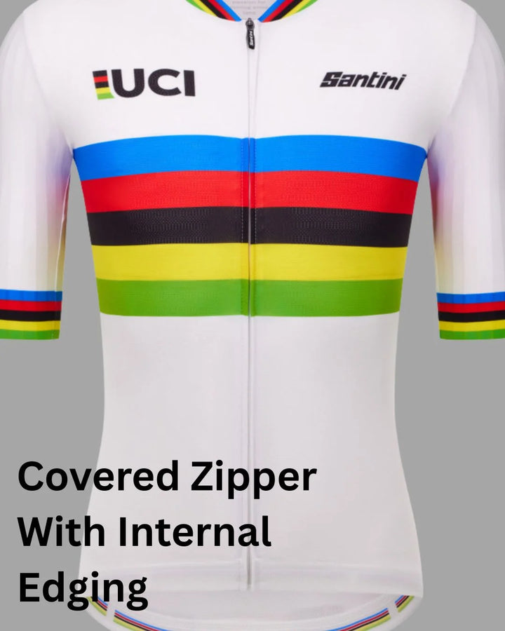 SANTINI Unisex UCI Official World Champion cycling jersey on triQUIP Sports