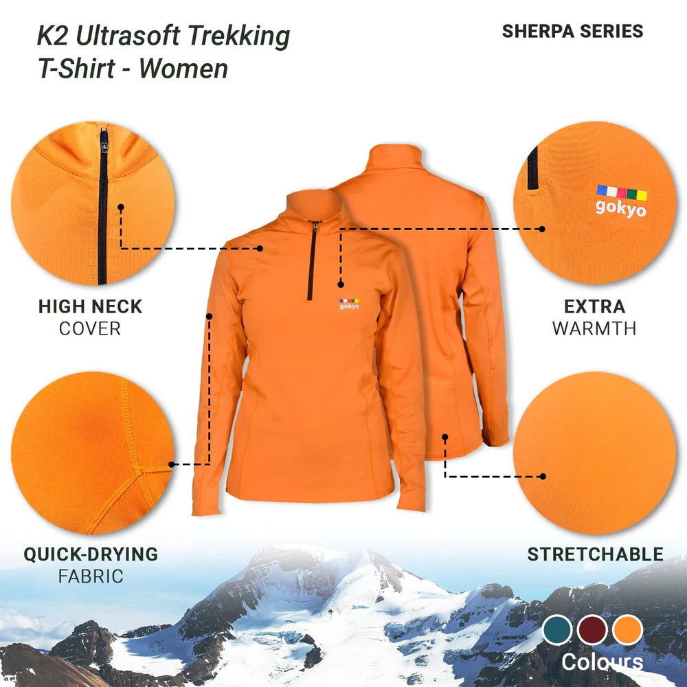 Gokyo K2 Ultrasoft Women trekking Jersey on triQUIP Sports