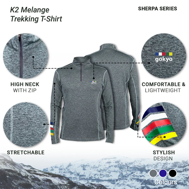 Gokyo K2 Melange Trekking Jersey on triQUIP Sports