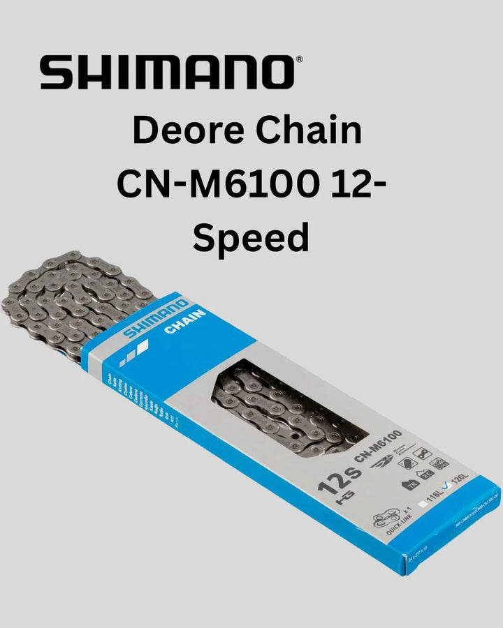 SHIMANO CN-M6100 Deore Chain, 12S MTB, 126QL on triQUIP Sports