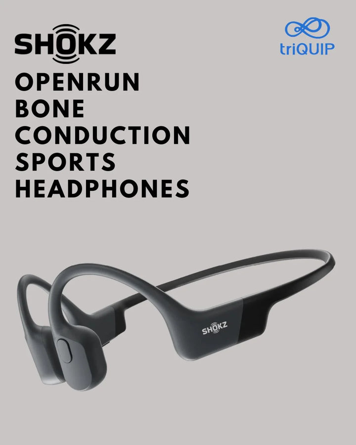 SHOKZ OpenRun Bone Conduction Sports Headphones on triQUIP Sports