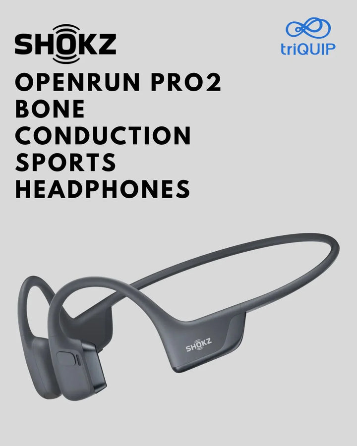 SHOKZ OpenRun Pro2 Bone Conduction Sports Headphones on triQUIP Sports