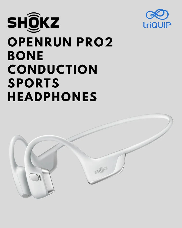 SHOKZ OpenRun Pro2 Bone Conduction Sports Headphones on triQUIP Sports