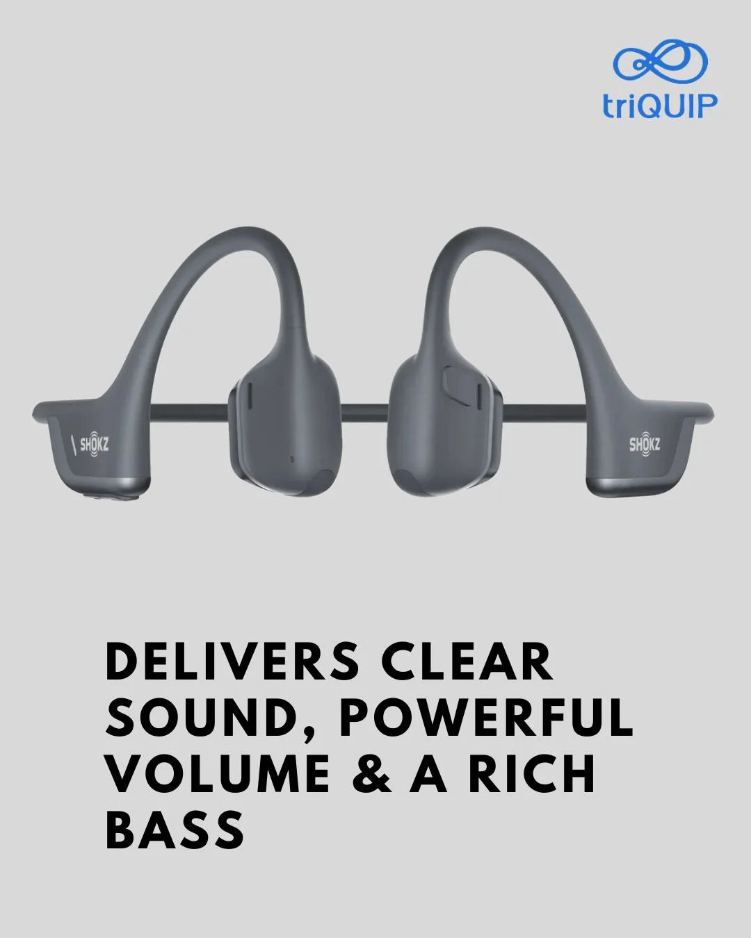 SHOKZ OpenRun Pro2 Bone Conduction Sports Headphones on triQUIP Sports