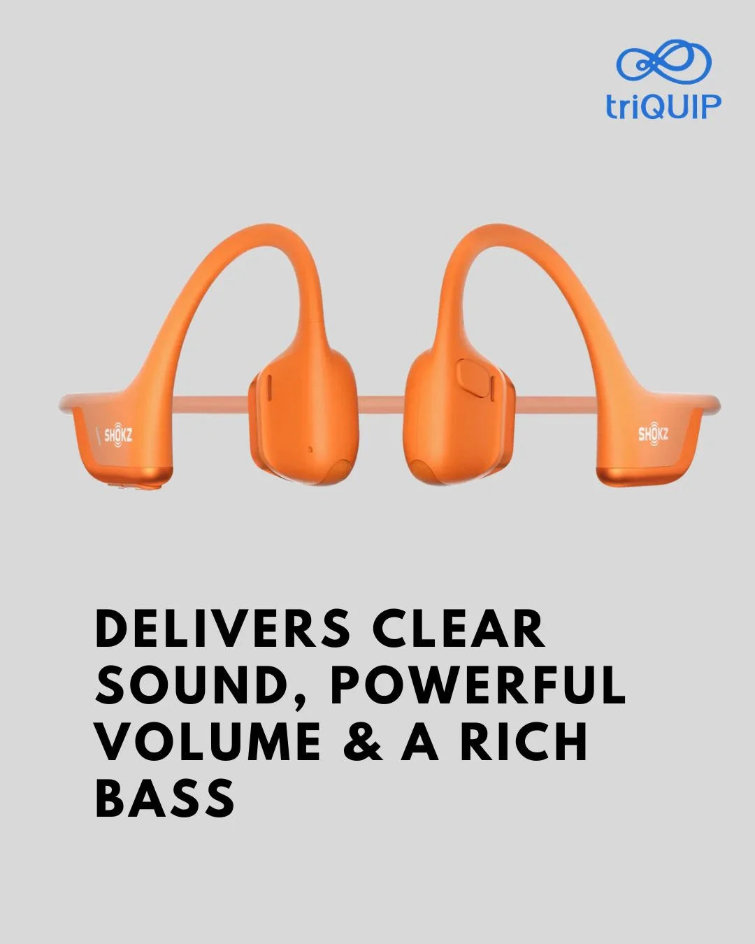 SHOKZ OpenRun Pro2 Bone Conduction Sports Headphones on triQUIP Sports