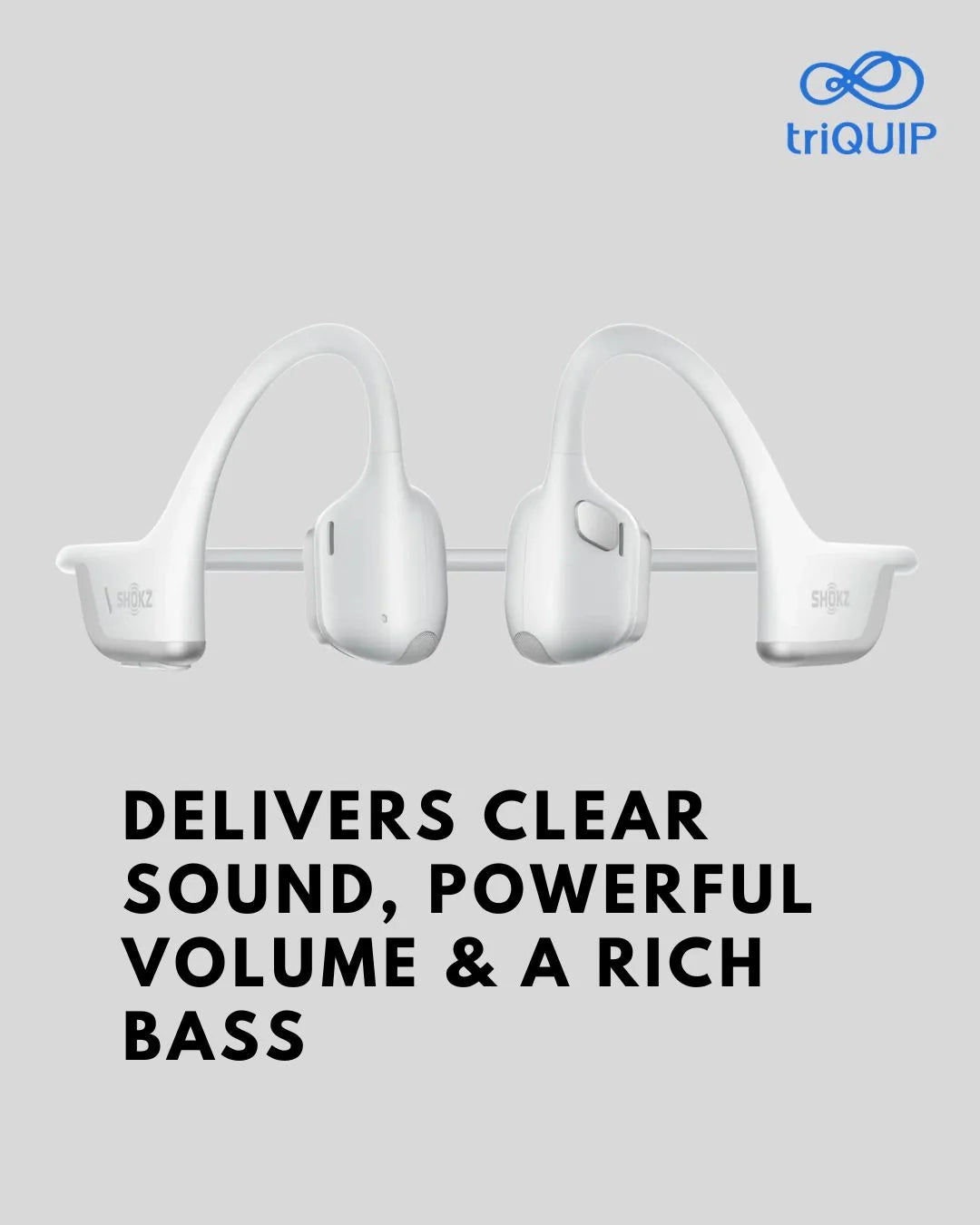 SHOKZ OpenRun Pro2 Bone Conduction Sports Headphones on triQUIP Sports