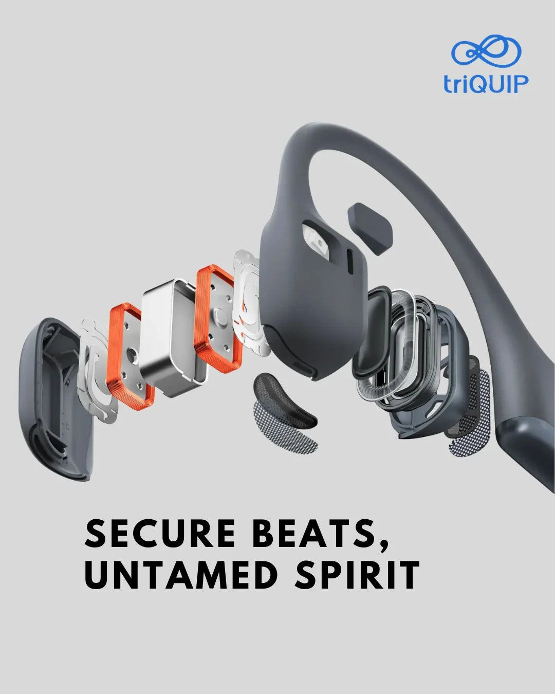 SHOKZ OpenRun Pro2 Bone Conduction Sports Headphones on triQUIP Sports
