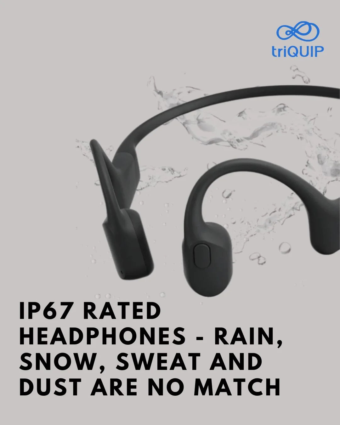 SHOKZ OpenRun Bone Conduction Sports Headphones on triQUIP Sports