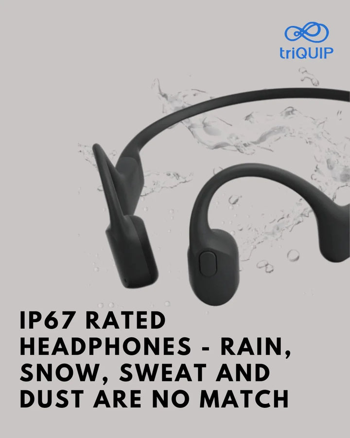 SHOKZ OpenRun Bone Conduction Sports Headphones on triQUIP Sports