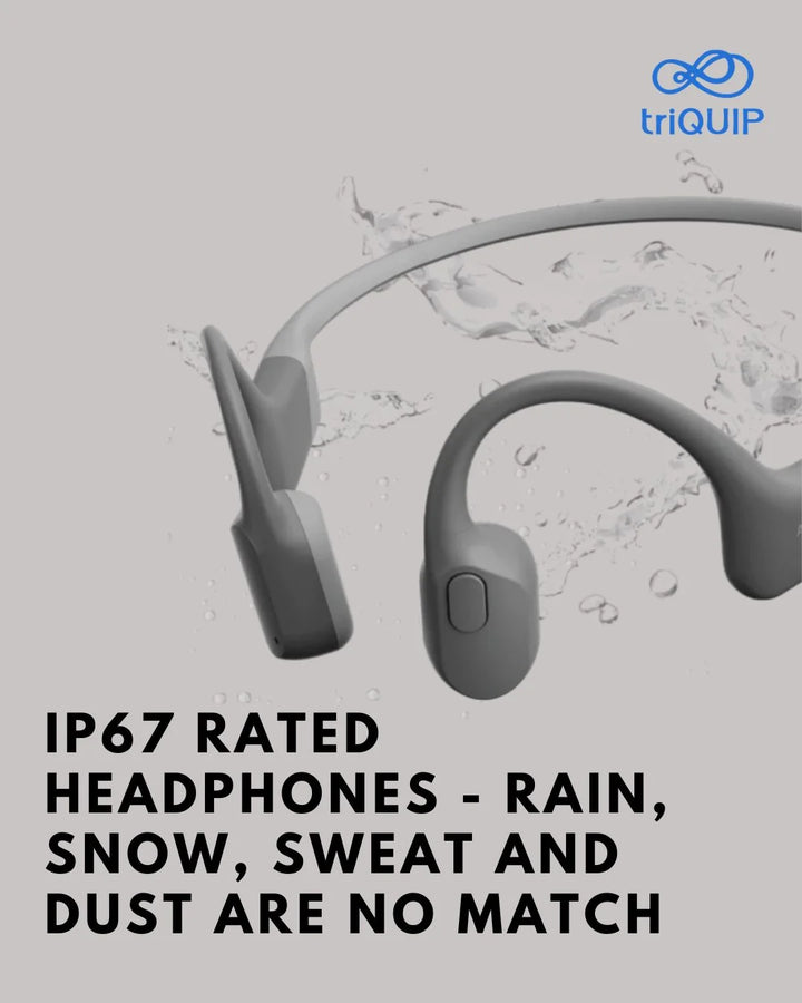 SHOKZ OpenRun Bone Conduction Sports Headphones on triQUIP Sports
