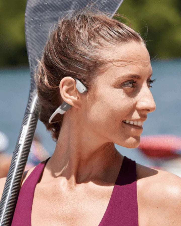 SHOKZ OpenRun Bone Conduction Sports Headphones on triQUIP Sports