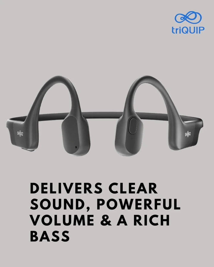 SHOKZ OpenRun Bone Conduction Sports Headphones on triQUIP Sports