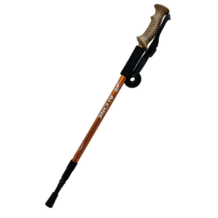 GOKYO Trekking Hiking Pole - Shock Absorber Cork Grip 135 cms Collapsible