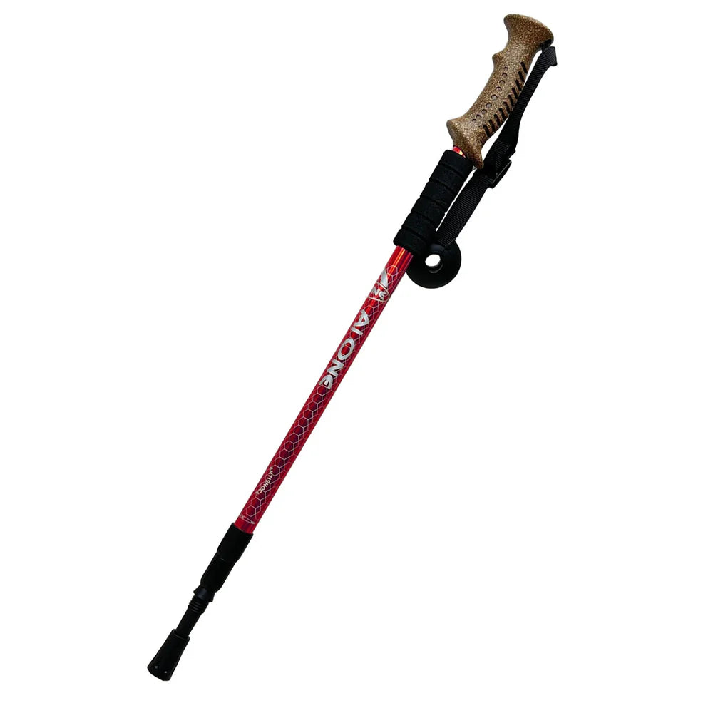 GOKYO Trekking Hiking Pole - Shock Absorber Cork Grip 135 cms Collapsible