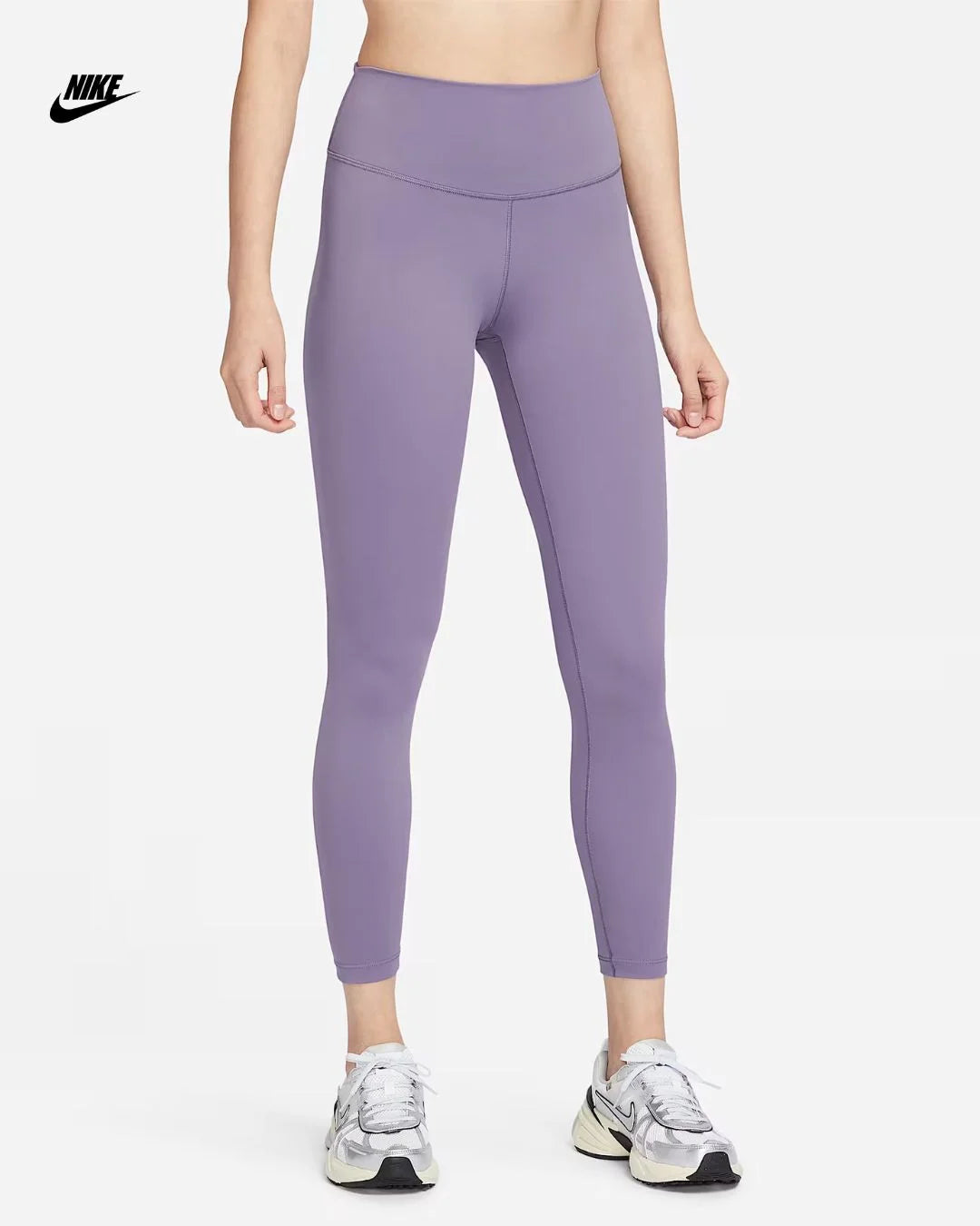 NIKE One Women's High-Waisted Full-Length Leggings- Daybreak/Black