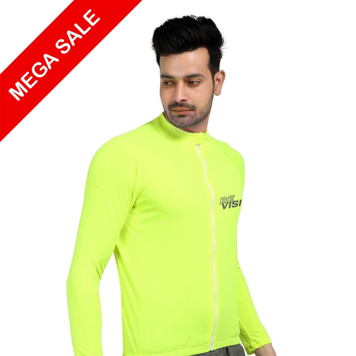 Triquip BeVisible Men Cycling Jerseys Full Sleeves