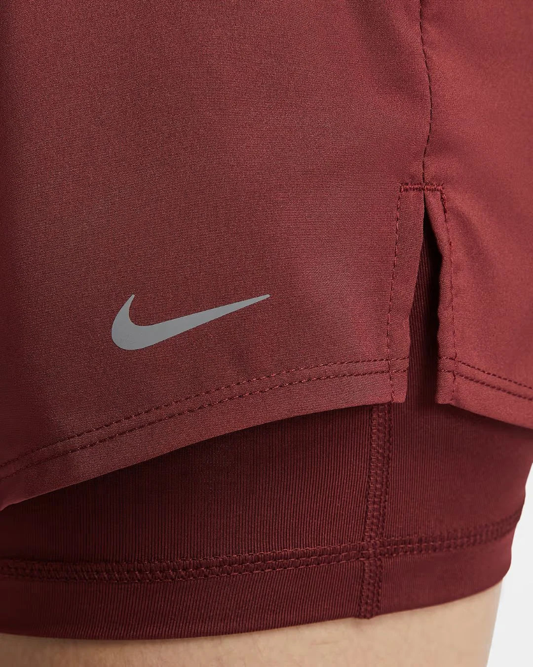 NIKE Dri-FIT One Women's Mid-rise 8cm (approx.) 2-in-1 Shorts on triQUIP sports