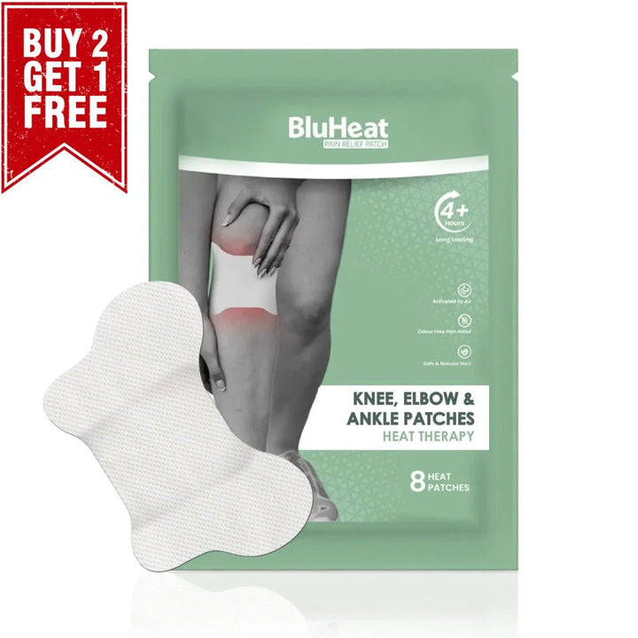 BLUHEAT Knee, Elbow, Ankle Patches Heat Therapy